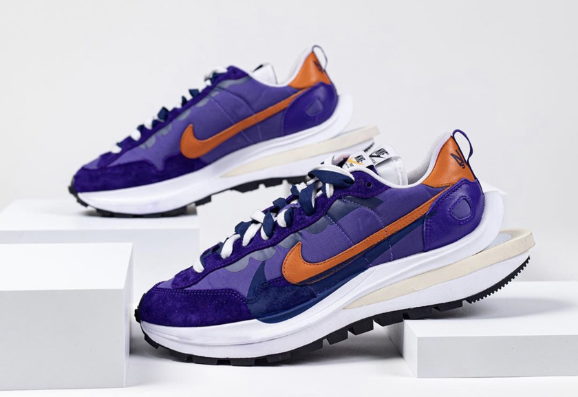 Sacai Nike VaporWaffle Dark Iris Campfire Orangeåå:registered:æ¥æ