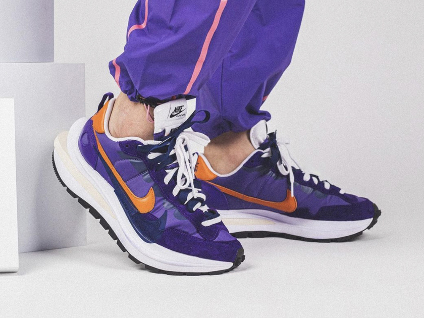 Sacai Nike VaporWaffle Dark Iris Campfire Orangeåå:registered:æ¥æï¼