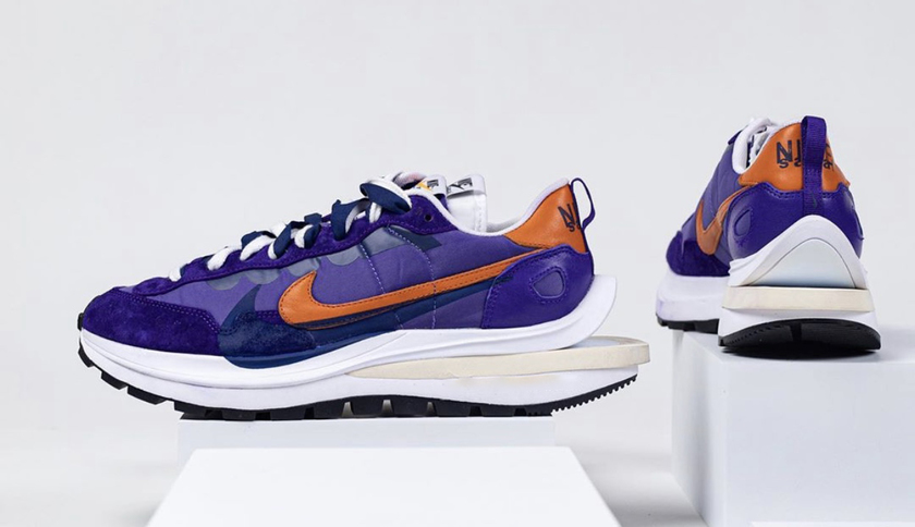 Sacai Nike VaporWaffle Dark Iris Campfire Orangeåå:registered:æ¥æ