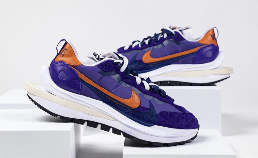Sacai Nike VaporWaffle Dark Iris Campfire Orangeåå:registered:æ¥æ