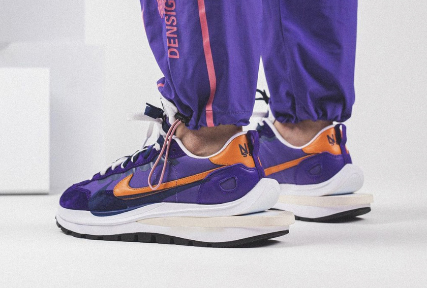 Sacai Nike VaporWaffle Dark Iris Campfire Orangeåå:registered:æ¥æï¼