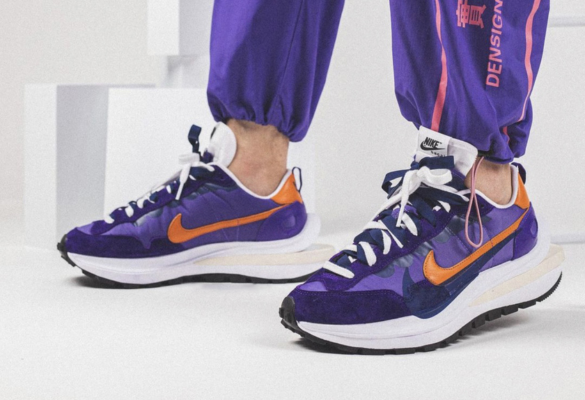 Sacai Nike VaporWaffle Dark Iris Campfire Orangeåå:registered:æ¥æï¼