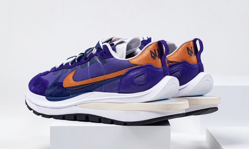 Sacai Nike VaporWaffle Dark Iris Campfire Orangeåå:registered:æ¥æ
