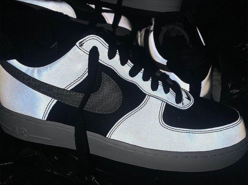 Nike Air Force 1 B 3M Reflective Snake DJ6033-001 2021åå:registered:æ¥æ