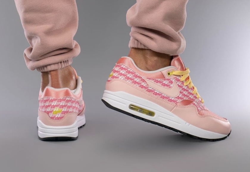 Nike Air Max 1 Strawberry Lemonade CJ0609-600 Release Date On-Feet