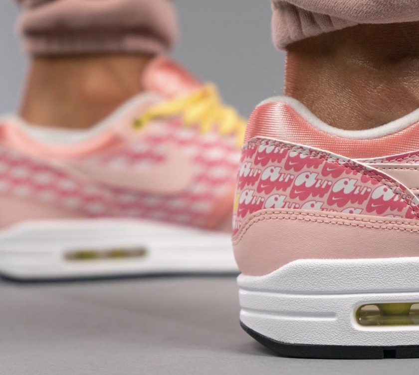 Nike Air Max 1 Strawberry Lemonade CJ0609-600 Release Date On-Feet