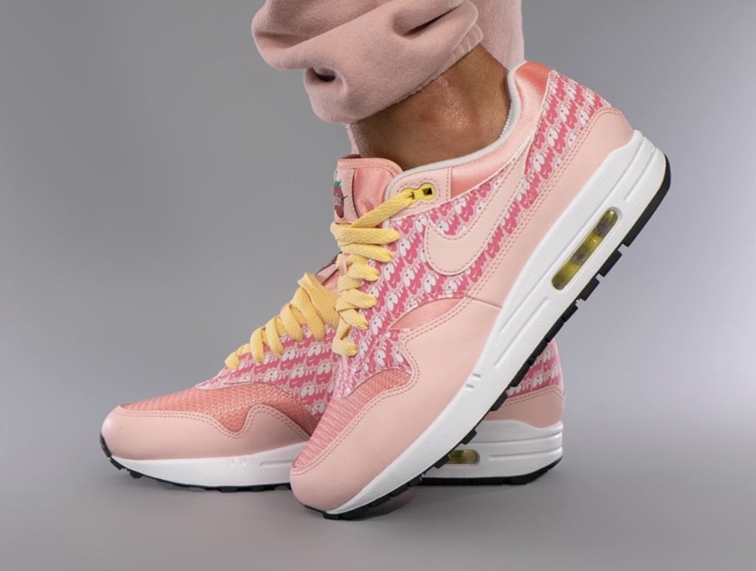Nike Air Max 1 Strawberry Lemonade CJ0609-600 Release Date On-Feet