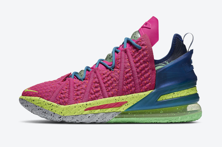 Nike LeBron 18 Los Angeles By Night Pink Prime DB8148-600åå:registered:æ¥æ