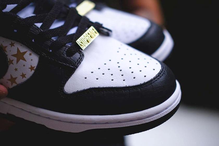Supreme Nike SB Dunk Low Black Stars DH3228-102åå:registered:æ¥æ