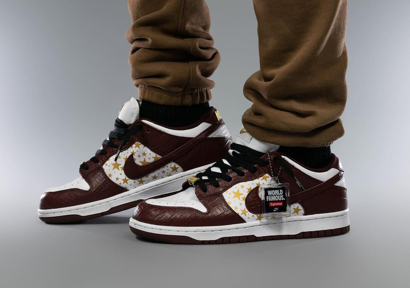 Supreme Nike SB Dunk Low Barkroot Brown Stars DH3228-103åå:registered:æ¥æï¼