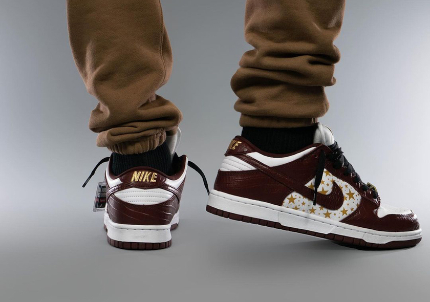 Supreme Nike SB Dunk Low Barkroot Brown Stars DH3228-103åå:registered:æ¥æï¼