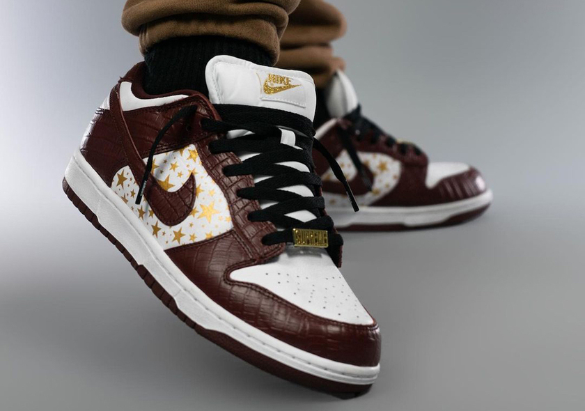 Supreme Nike SB Dunk Low Barkroot Brown Stars DH3228-103åå:registered:æ¥æï¼
