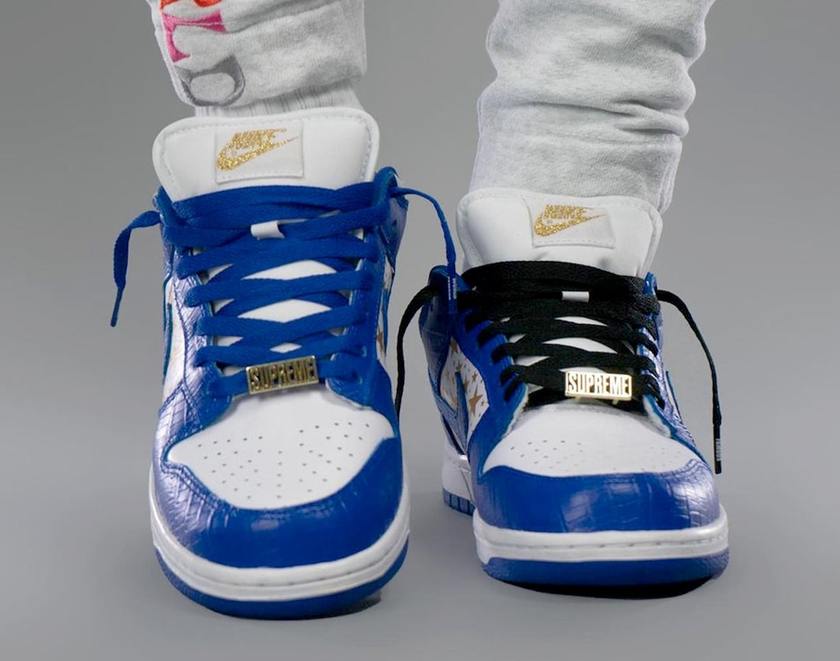 Supreme- Nike SB Dunk Low Stars Hyper Blue DH3228-100åå:registered:æ¥æ