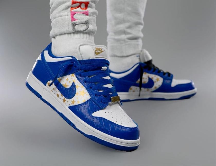 Supreme- Nike SB Dunk Low Stars Hyper Blue DH3228-100åå:registered:æ¥æ