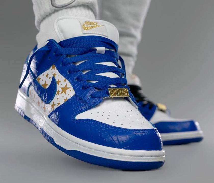 Supreme- Nike SB Dunk Low Stars Hyper Blue DH3228-100åå:registered:æ¥æ
