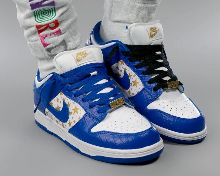 Supreme- Nike SB Dunk Low Stars Hyper Blue DH3228-100åå:registered:æ¥æ