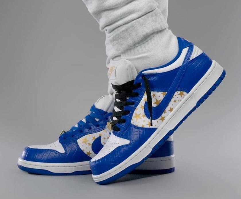 Supreme- Nike SB Dunk Low Stars Hyper Blue DH3228-100åå:registered:æ¥æ