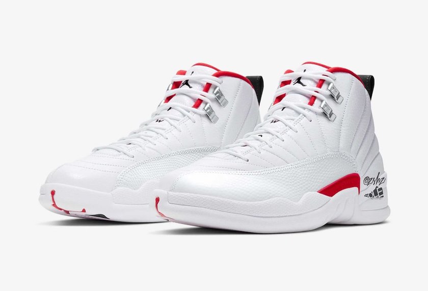 Air Jordan 12 Twist White University Red Black CT8013-106åå:registered:æ¥æ