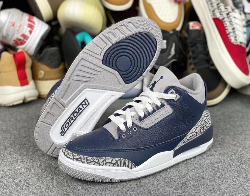 Air Jordan 3 Midnight Navy CT8532-401åå:registered:æ¥æå:registered:ä»·