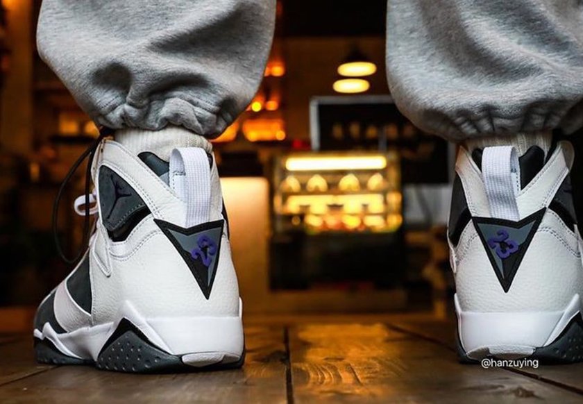 Air Jordan 7 Flint 2021 CU9307-100 Release Date On-Feet