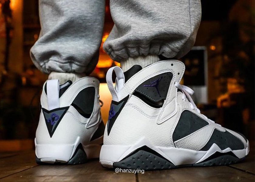 Air Jordan 7 Flint 2021 CU9307-100 Release Date On-Feet