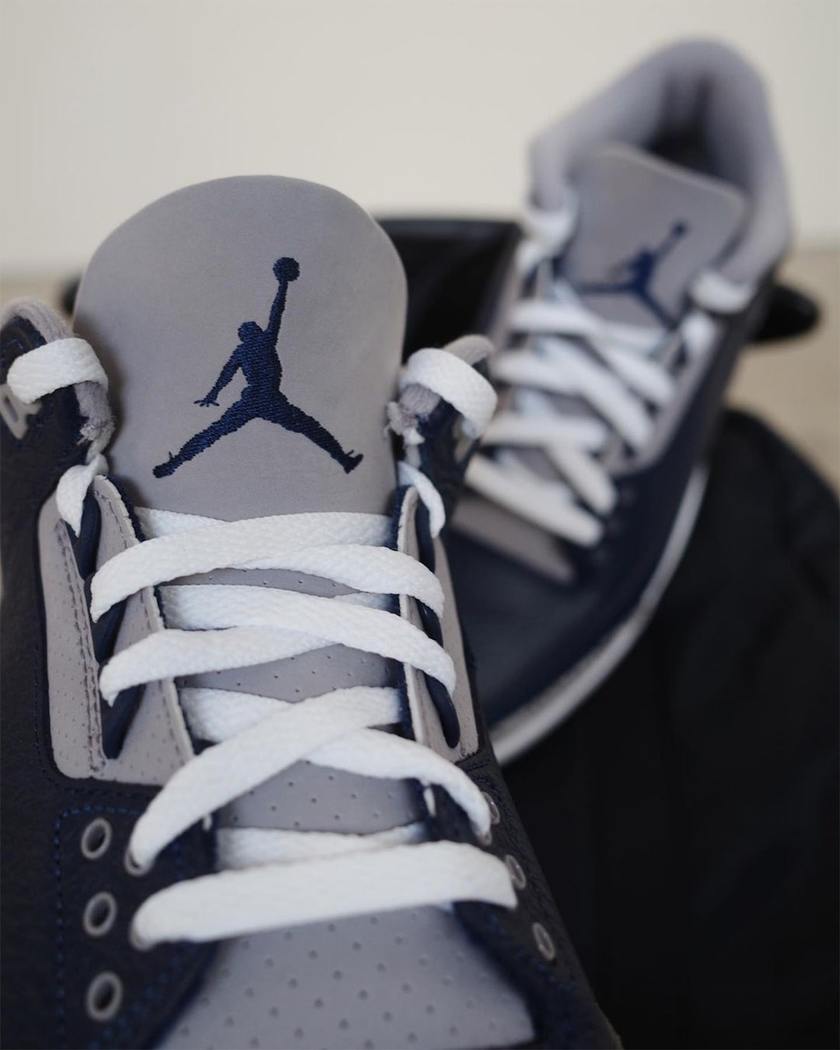 Air Jordan 3 Georgetown Midnight Navy CT8532-401åå:registered:æ¥æ