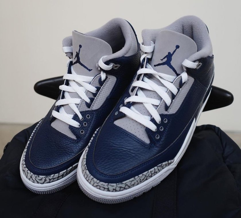 Air Jordan 3 Georgetown Midnight Navy CT8532-401åå:registered:æ¥æ