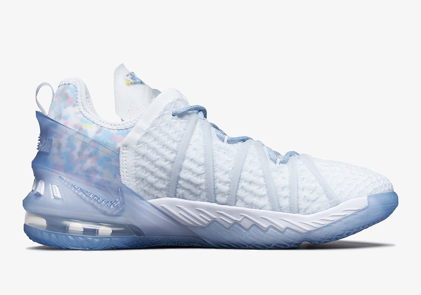 Nike LeBron 18 NRG GS Blue Tint White Clear CT4677-400 Release Date