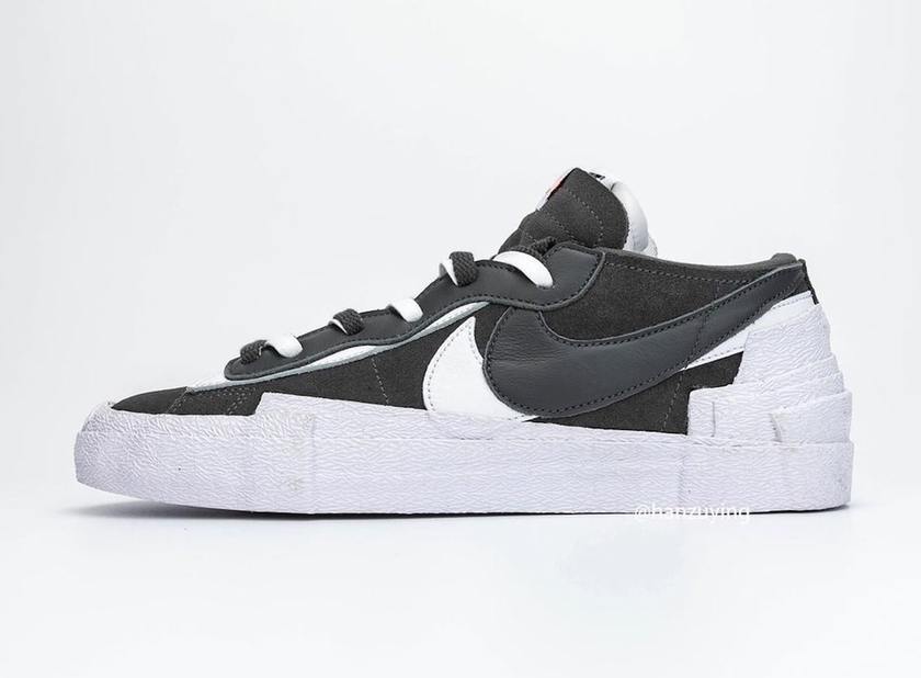 Sacai Nike Blazer Low Dark Grey DD1877-002 Release Date