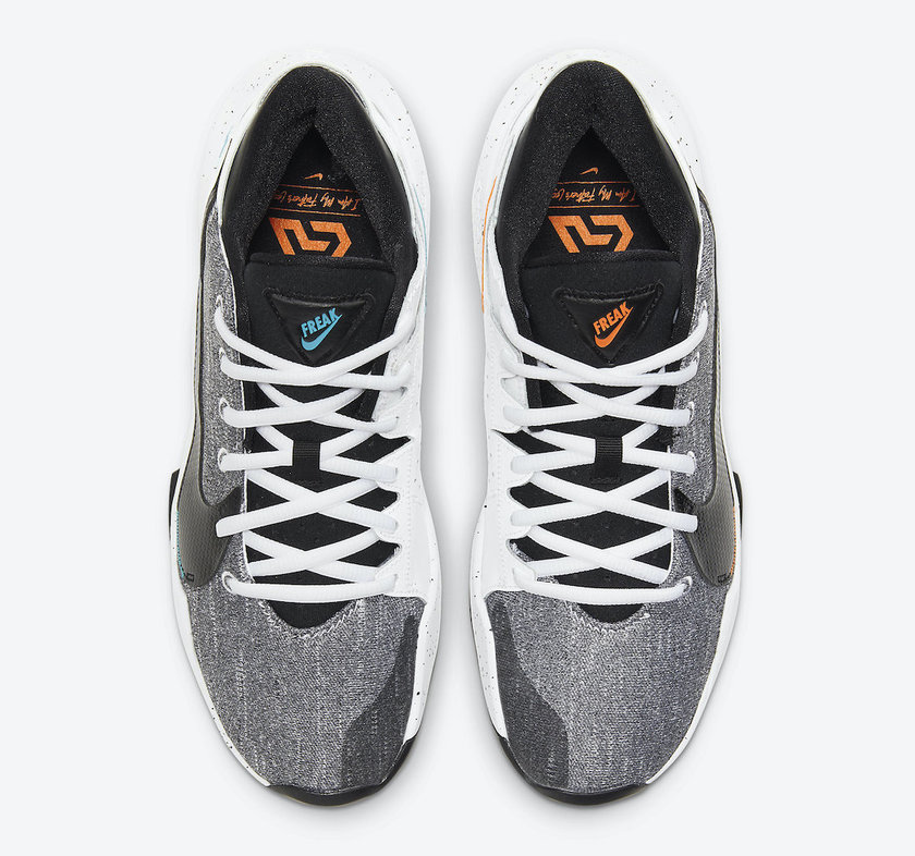 Nike Zoom Freak 2 White Black Bright Mango CK5424-101åå:registered:æ¥æ