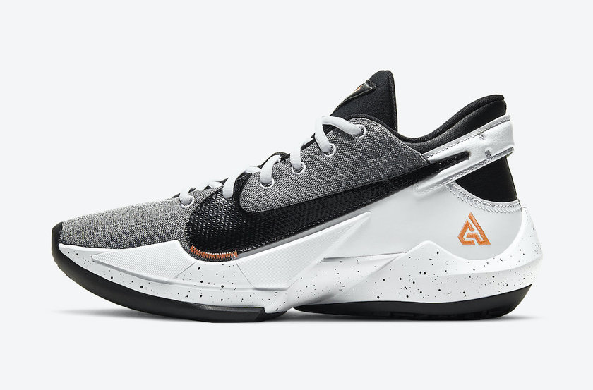 Nike Zoom Freak 2 White Black Bright Mango CK5424-101åå:registered:æ¥æ