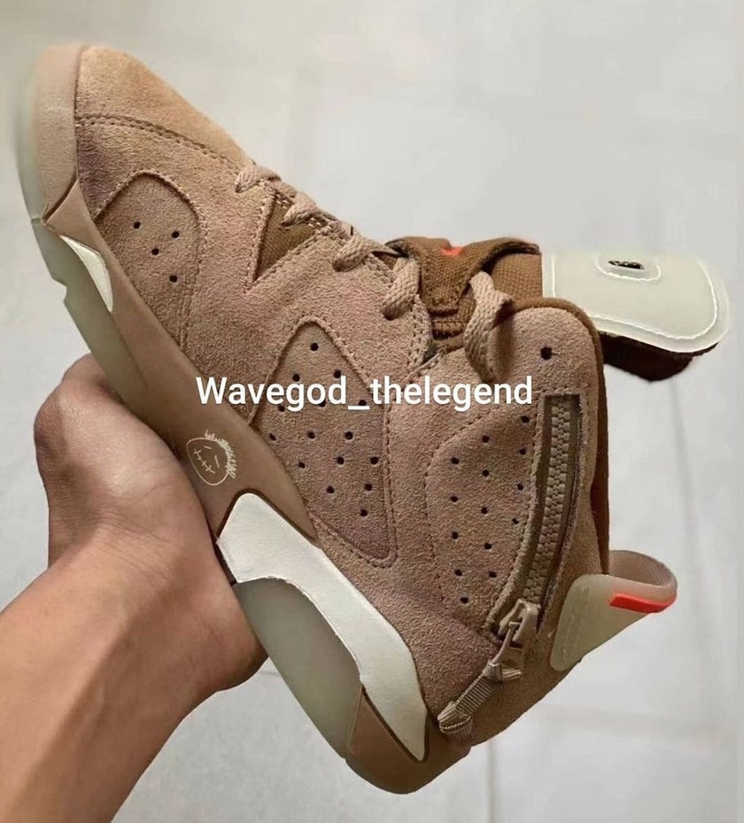 Travis Scott Air Jordan 6 Kids British Khaki DH0690-200åå:registered:æ¥æ