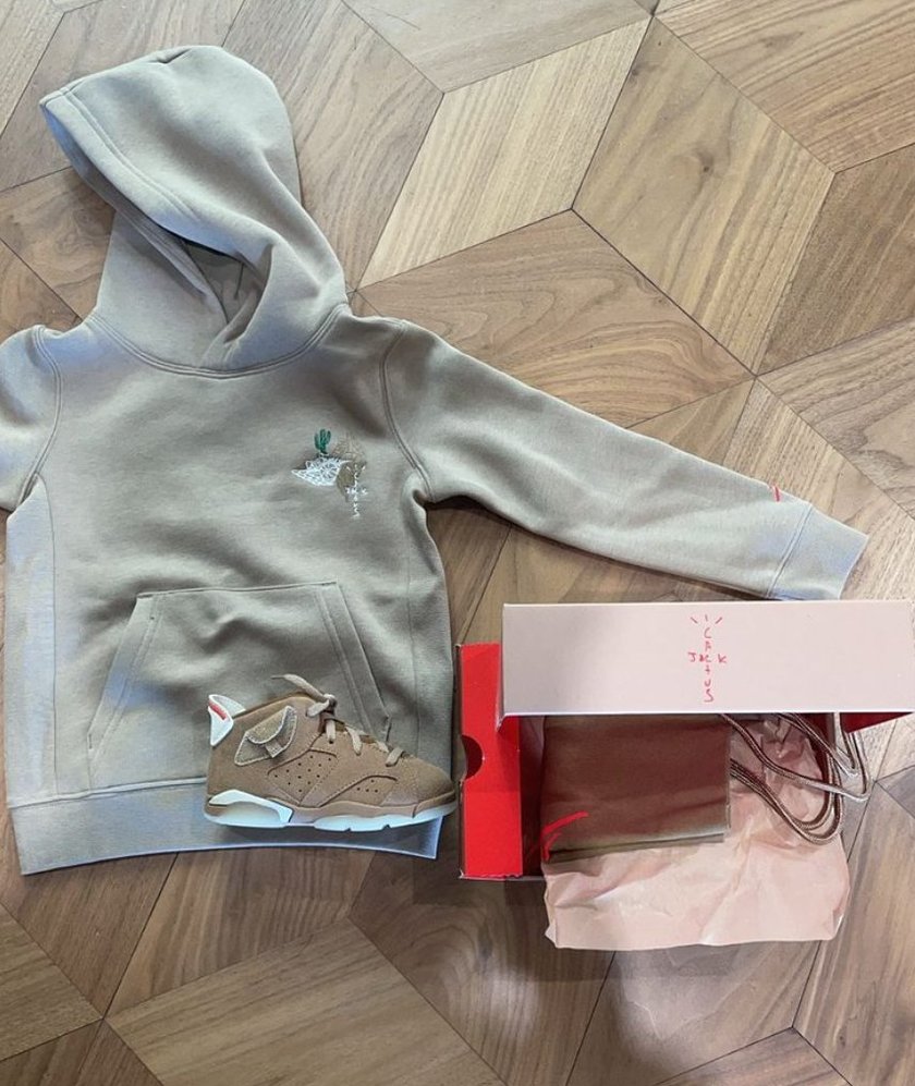 Travis Scott Air Jordan 6è±å½å¡å
¶è²æ¡