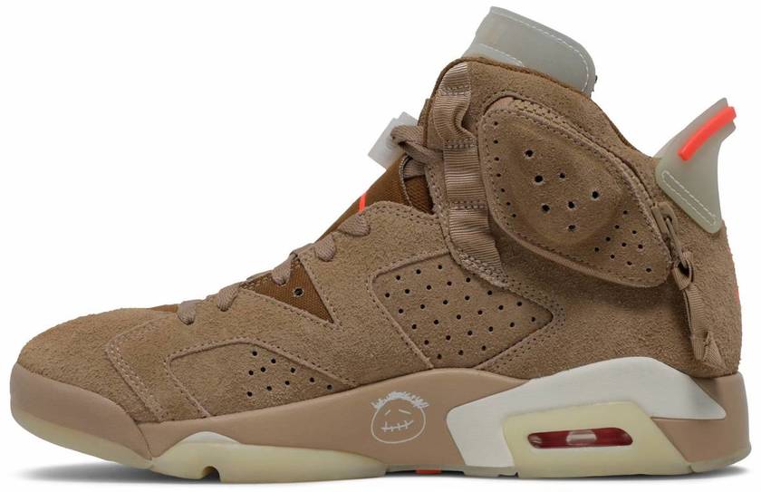 Travis Scott Air Jordan 6 British Khaki DH0690-200 Release Date Medial