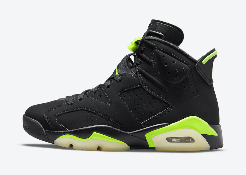 Air Jordan,AJ6,CT8529-003,Elec 小俄勒冈配色!全新 Air Jordan 6 “Electric Green” 发售日期确定!