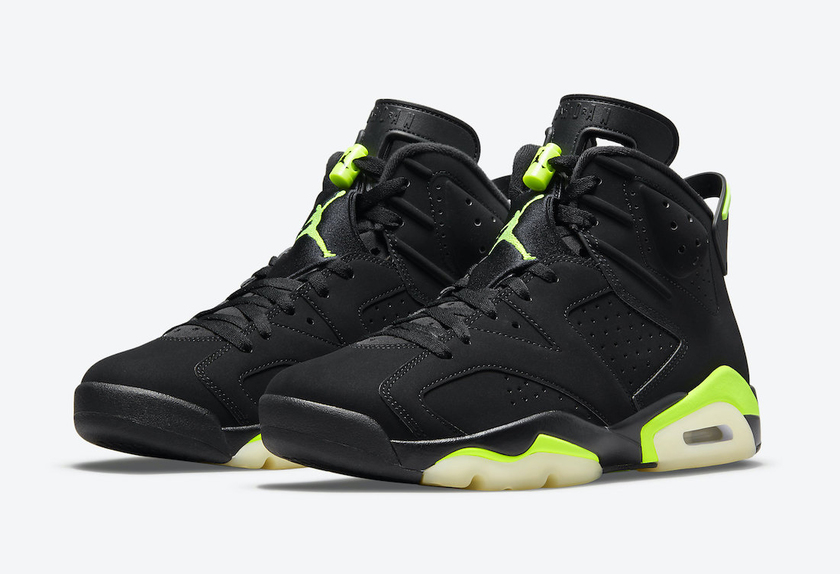 Air Jordan,AJ6,CT8529-003,Elec 小俄勒冈配色!全新 Air Jordan 6 “Electric Green” 发售日期确定!