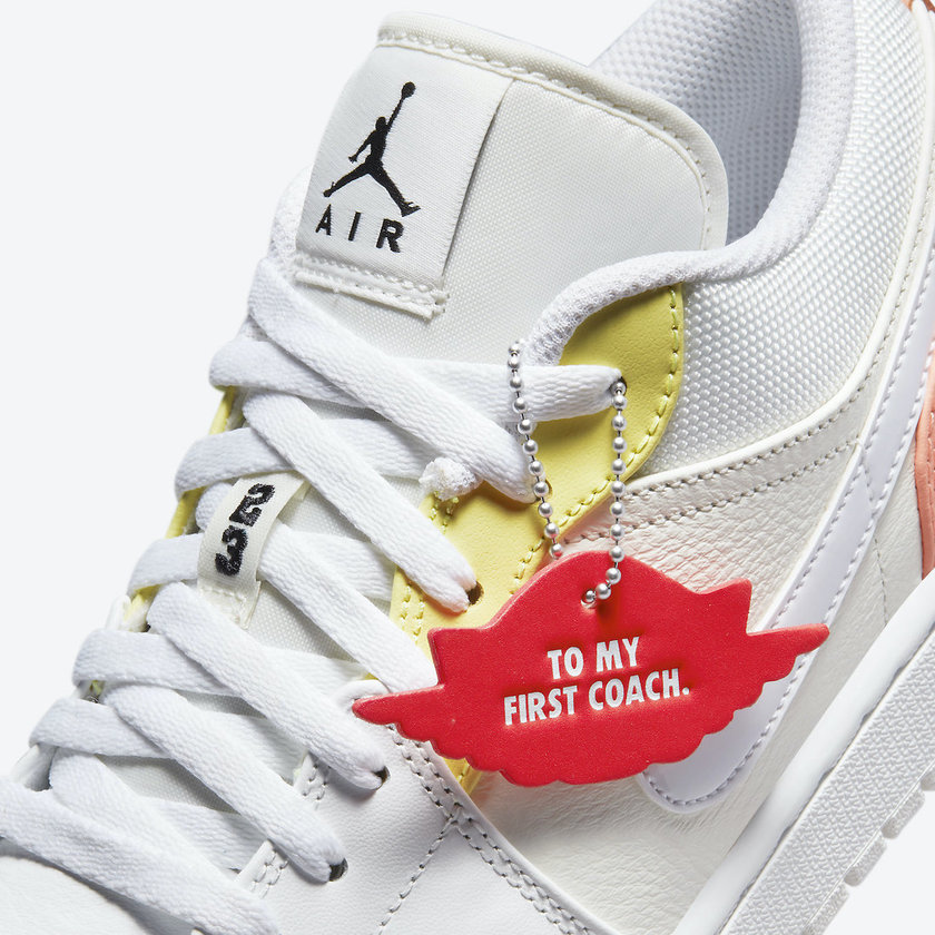 Air Jordan 1 Low To My First Coach DJ6909-100åå:registered:æ¥æ