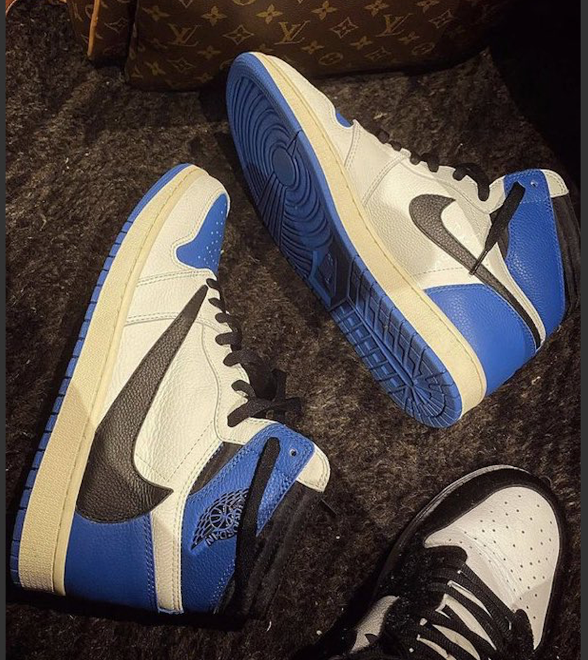 Travis Scott Fragment Air Jordan 1 Military Blueåå:registered:æ¥æ