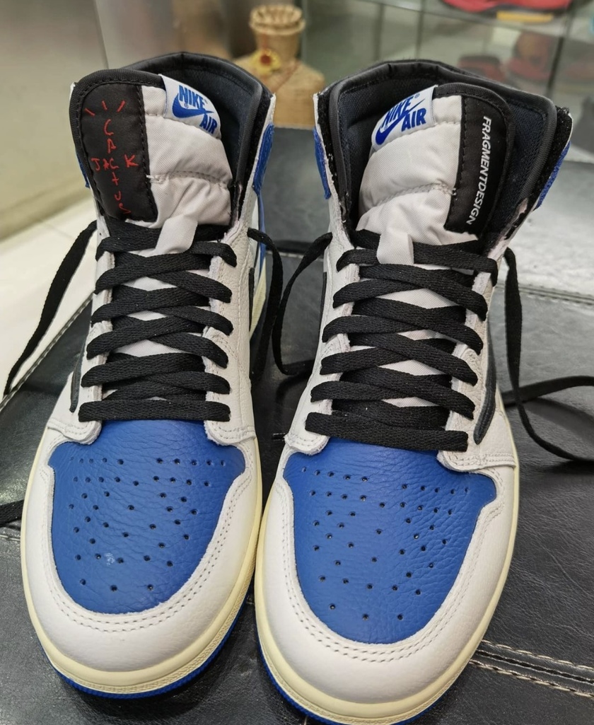 Travis Scott Fragment Air Jordan 1 High OG Military Blueåå:registered:æ¥æ