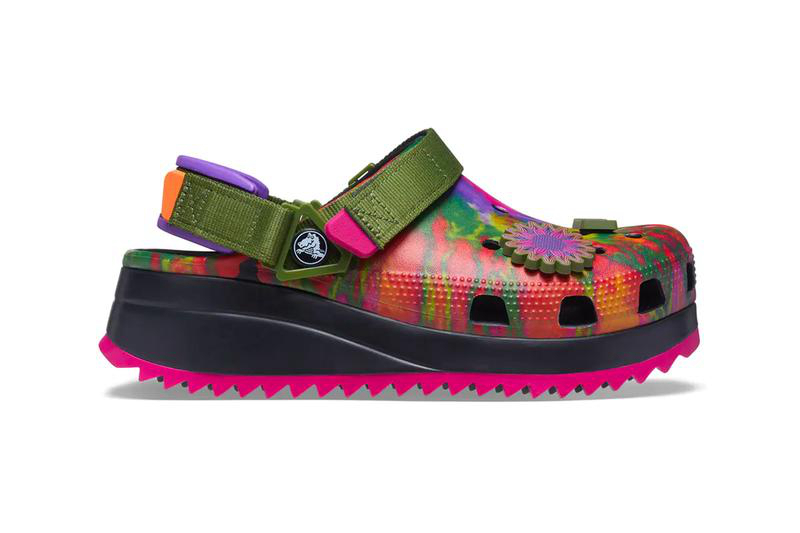 Crocs,Classic Hiker,Peace Out  罕见扎染配色!夏天还得穿这样的鞋!凉快又舒服!