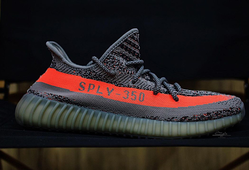 yeezy350v2灰橙满天星最新实物图曝光