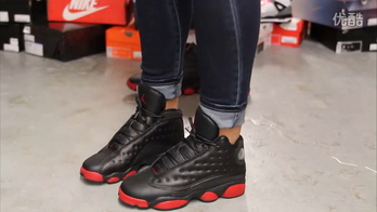 Air Jordan 13 GS 黑/红 上脚欣赏