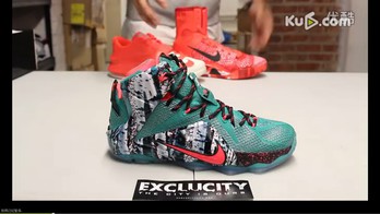 2014 nike basketball Christmas系列三鞋款实物——LeBron XII