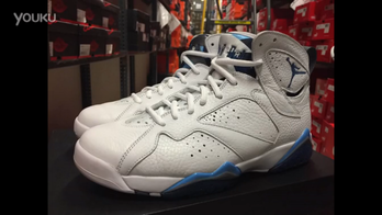 Air Jordan 7  'French Blue'法国蓝实物预览