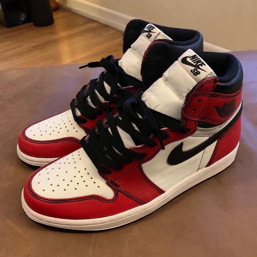 一雙鞋還有兩幅面孔這款nikesbxairjordan1帥哭了