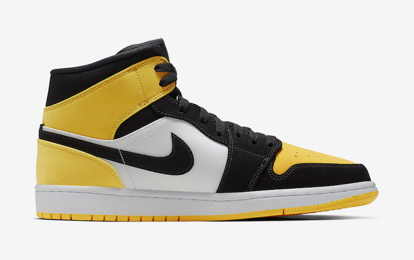 air jordan 1 mid yellow toe 852542-071 release date