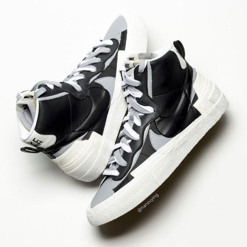 sacai nike blazer mid black grey white bv0062-002020507